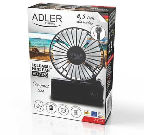 Adler Ανεμιστηράκι USB Μαύρο AD 7336
