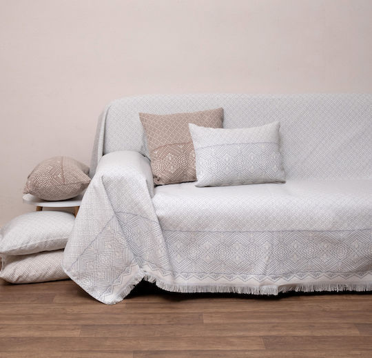 Anna Riska 1574 Armchair Throw Jacquard 180x150cm Gray