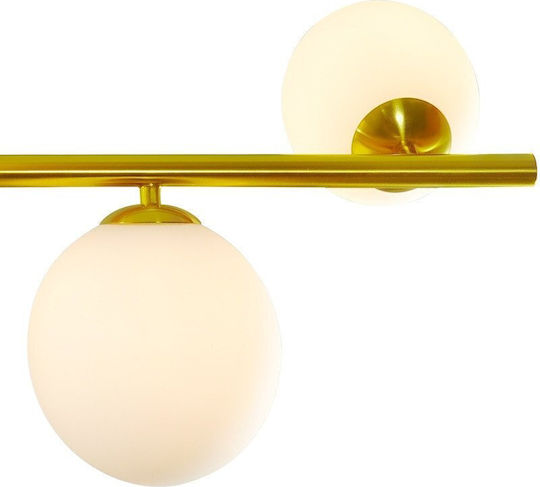Domoletti Pendant Light Gold Rail for 7 Bulbs G9