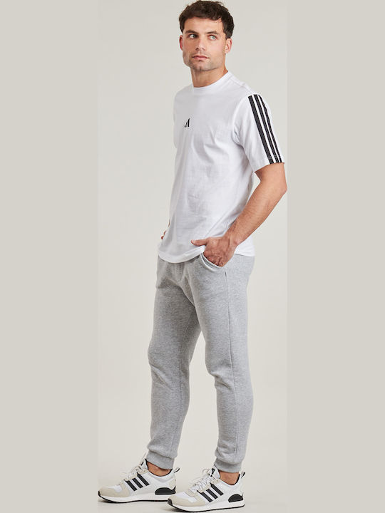 Essentials 3-stripes Αθλητικό T-shirt Λευκό