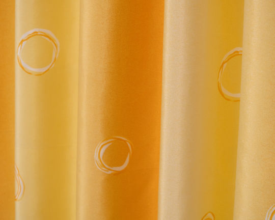 Viopros Curtain with Pencil Pleat Yellow 140x270cm