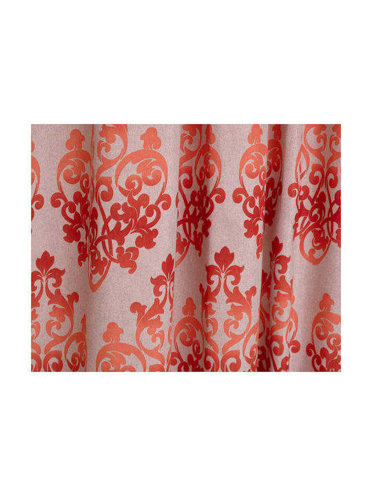 Viopros Orange Pencil Pleat Curtain 270x280cm