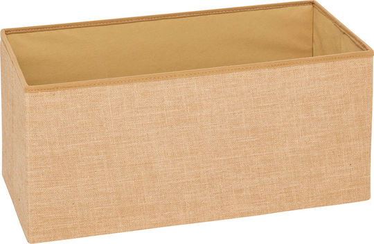 Столче за пейка с Място за Съхранение Слама F-V Folding Бежово 76x38x38см