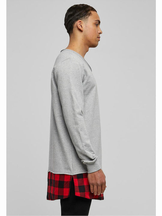 Μπλούζα Μακρυμάνικη Grey / Black / Red