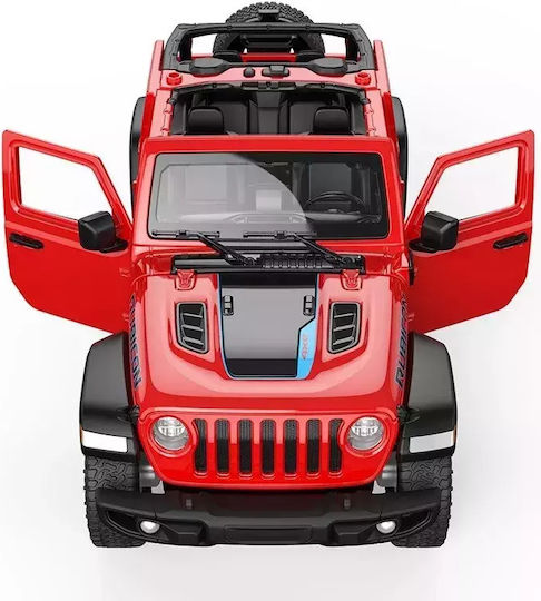 Jeep Wrangler Rubicon 4xe Toy Car 1:24 Ras64610_Rosu
