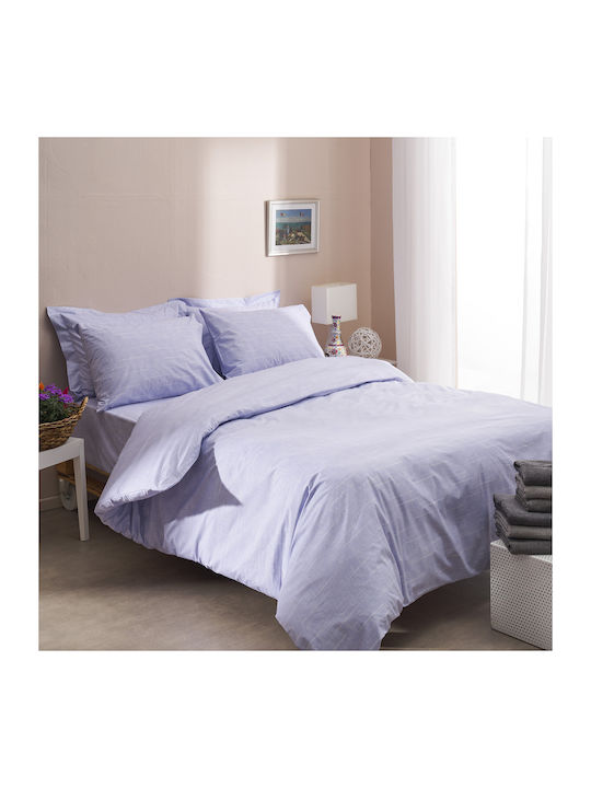 Charalambidis Textiles Set Cearșafuri 240x260cm. Salonica Lila 4buc