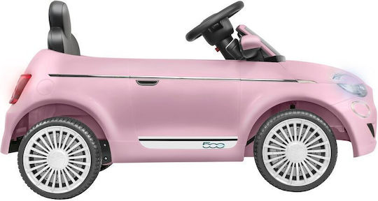 Fiat 500e Μονοθέσιο με Τηλεκοντρόλ Τύπου 12 Volt Ροζ για 3+ Ετών