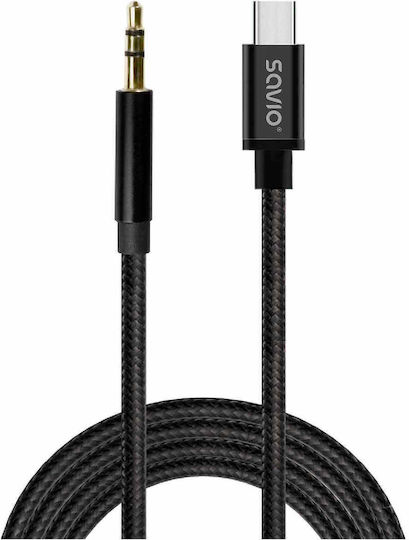 Savio USB 2.0 Cable USB-C male - 3.5mm 2m