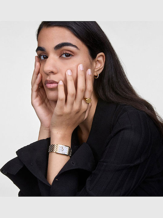 Daniel Wellington Classic Signet Γυναικείο Δαχτυλίδι από Ατσάλι Επιχρυσωμένο