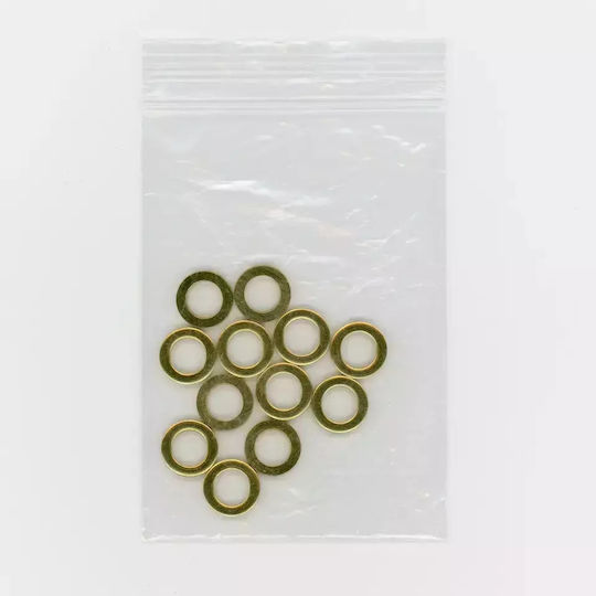 Zipper Packaging Bag Transparent 5x7.5cm Hole 100pcs
