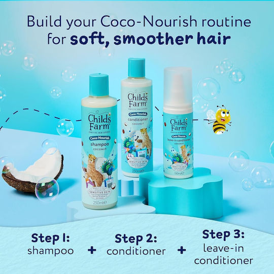 Childs Farm Παιδικό Conditioner με Καρύδα για Εύκολο Χτένισμα σε Μορφή Gel 250ml