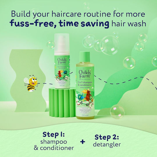 Childs Farm Kids' Conditioner & Shampoo with Apple / Pear for Easy Combing in Gel Form 250ml