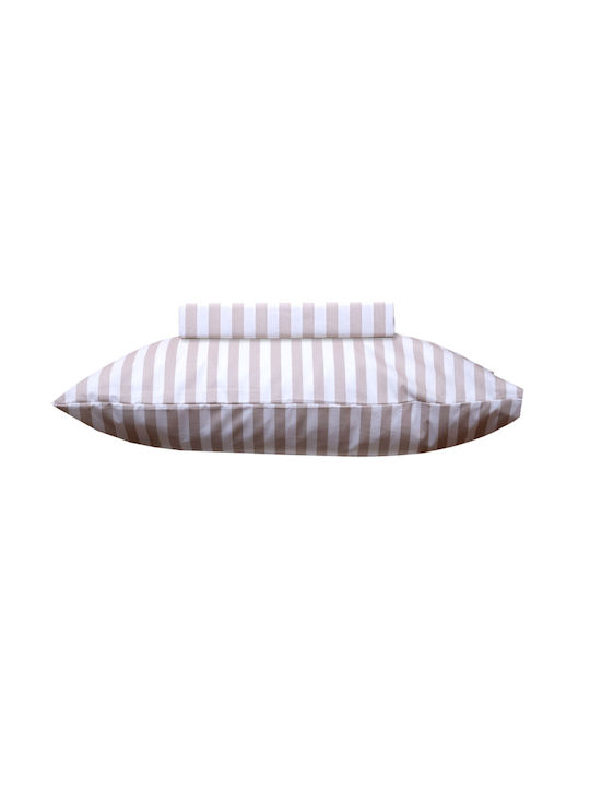 Viopros Set Quilt Single 160x240cm Beige 2 Pieces