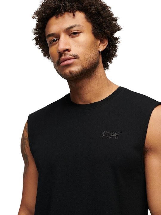 Superdry T-shirt Μαύρη