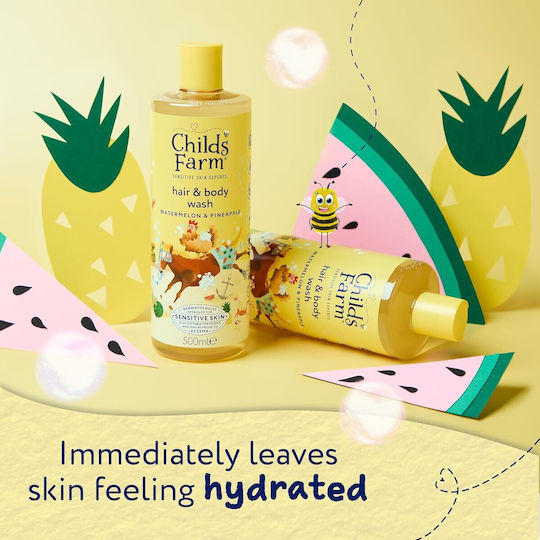 Childs Farm Παιδικό Αφρόλουτρο & Σαμπουάν με Καρπούζι / Ανανά σε Μορφή Gel 500ml