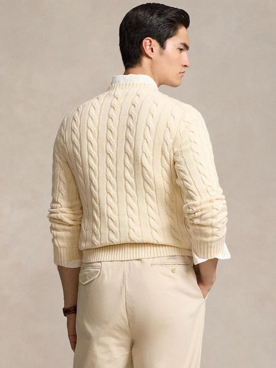 Langarm-Pullover Weiß
