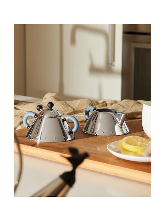 Alessi Zuckerdose Servieren Metallisch Gray 1Stück