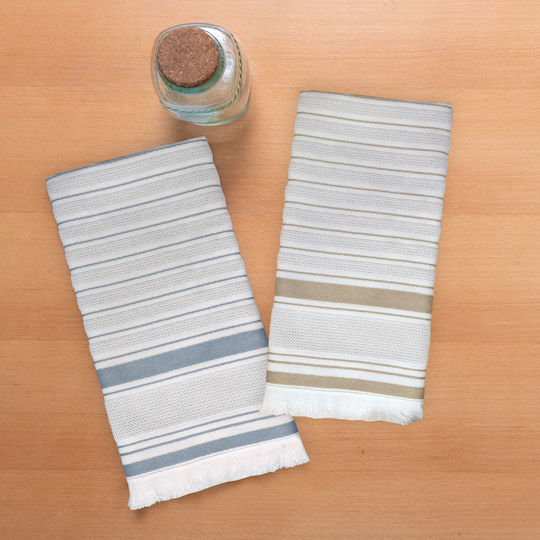 Anna Riska Geschirrtuch aus 100% Baumwolle in Gray Farbe 50x70cm