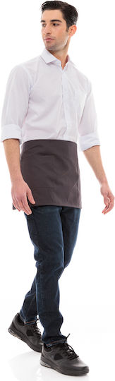 IdealPress Ποδιά Barista / Bartender / Σερβιτόρου Μέσης Γκρι