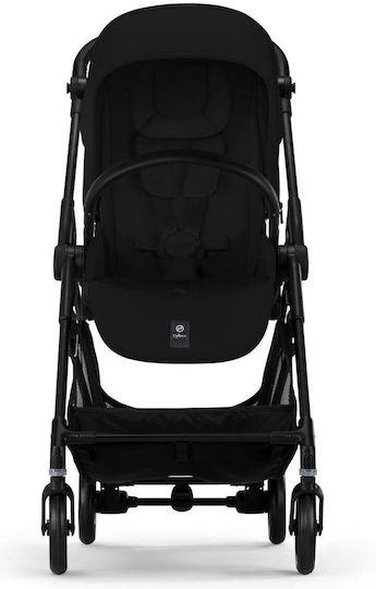 Cybex Melio Ρυθμιζόμενο Καρότσι Μωρού Kατάλληλο για Nεογέννητο Magic Black 5.9kg
