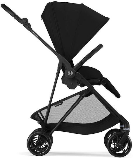 Cybex Melio Ρυθμιζόμενο Καρότσι Μωρού Kατάλληλο για Nεογέννητο Magic Black 5.9kg