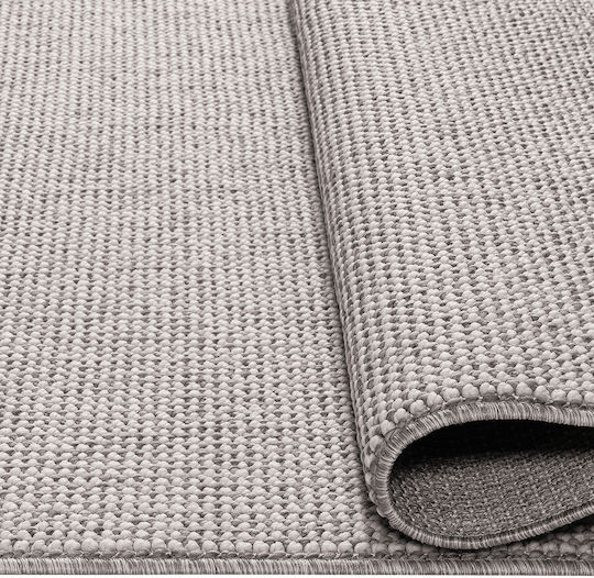 Beauty Home Antirutsch Teppich Rechteckig Weiß Grau 67x140cm