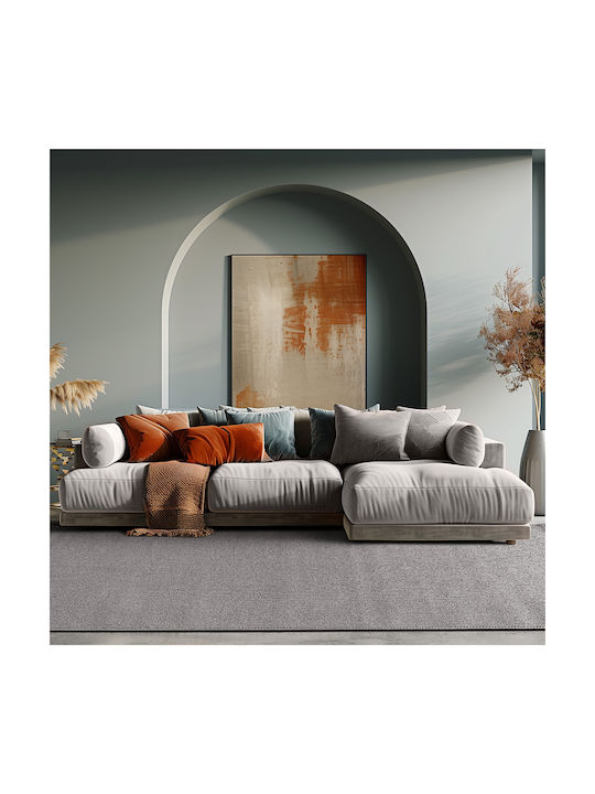 Beauty Home Non-slip Rectangular Gray Rug 67x140cm 9333-67X140