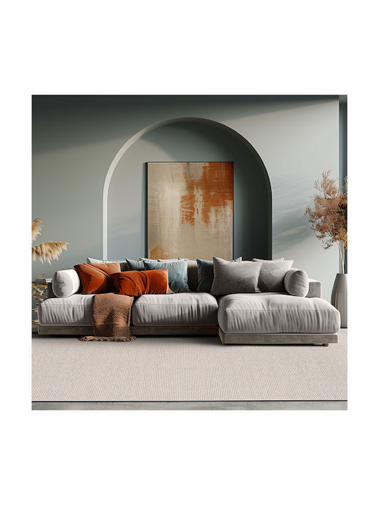 Beauty Home Χαλί Διάδρομος Λευκό, Μπεζ 67x210cm