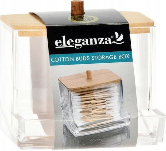 Koopman Badezimmerbox mit Baumwolle Transparent Koopman Badezimmerbox mit Baumwolle Transparent