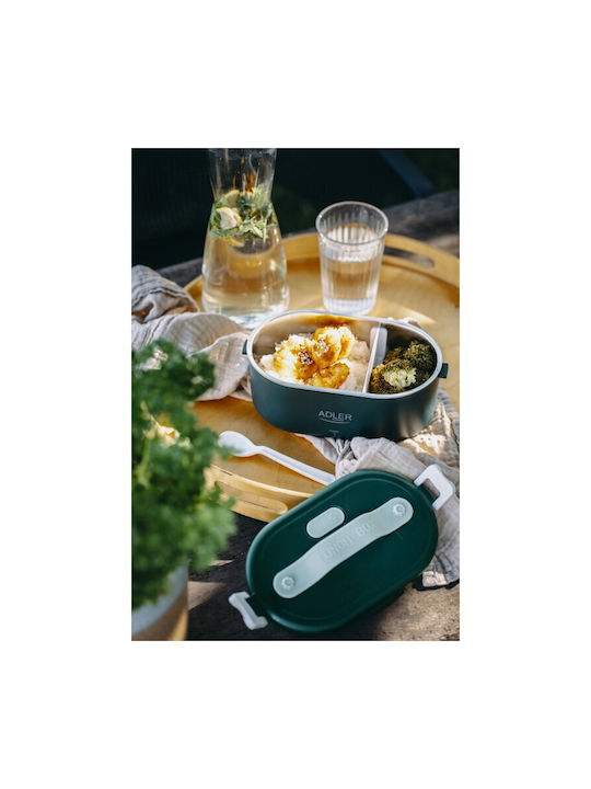 Adler Inox Electric & Thermo Lunch Box Green 800ml