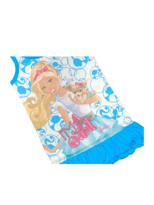 Minerva Παιδικό Νυχτικό Τυρκουαζ Barbie