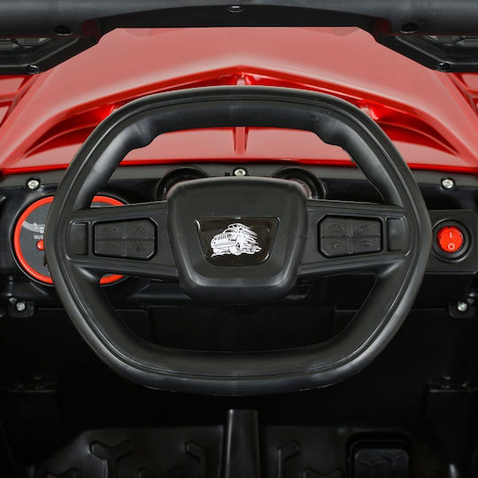 Bo Fast Utv Buggy Două Locuri Cu Telecomandă 12 Volți Roșu Pentru 3+ Ani
