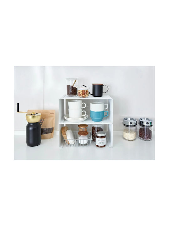 Yamazaki Inox Cupboard Shelf 30.5x22x14cm White