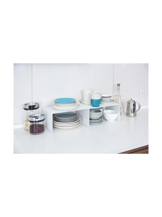 Yamazaki Inox Cupboard Shelf 30.5x22x14cm White