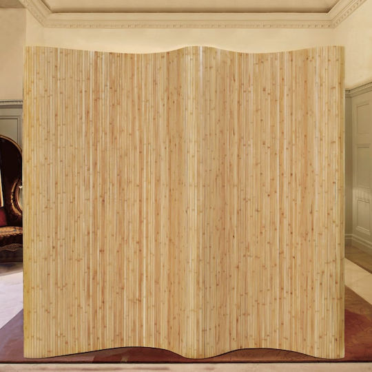 vidaXL Decorativ Paravan din Bambus cu 1 Panou 250x165cm