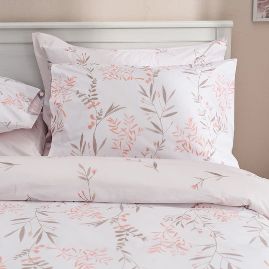 Charalambidis Textiles Παπλωματοθήκη Μονή 160x240 Υάκινθος Σομόν
