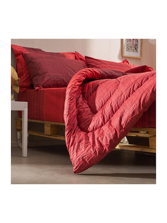Charalambidis Textiles Плик за Завивка Единичен 160x240 Санторини Червено