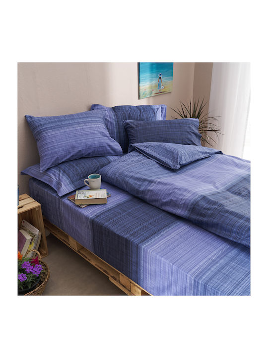 Charalambidis Textiles Duvet Cover Single 160x240 Santorini Blue