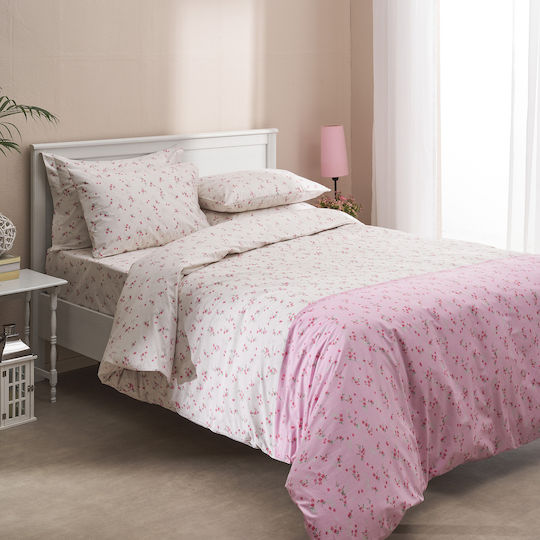 Charalambidis Textiles Плик за Завивка Единичен 160x240 Ретро Розов