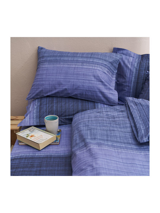 Charalambidis Textiles Duvet Cover Single 160x240 Santorini Blue