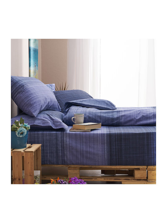 Charalambidis Textiles Duvet Cover Single 160x240 Santorini Blue