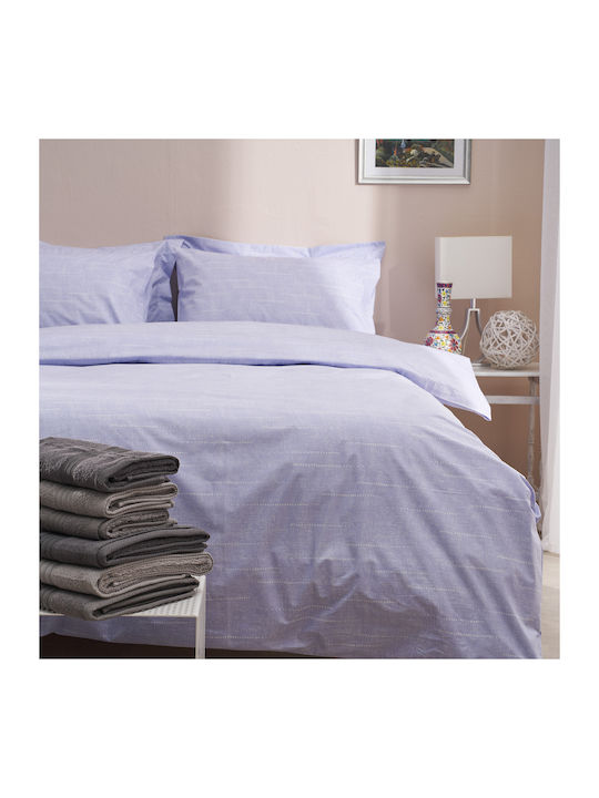 Charalambidis Textiles Duvet Cover Single 160x240 Dots Lila