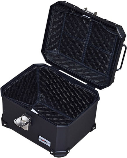 Motorrad-Topcase- und Tasche 30 Lt Mx511 Schwarze Quadratische Maximus121866 Innere Polsterung