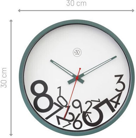 Nextime Ρολόι Τοίχου Πλαστικό Πράσινο Ø30cm