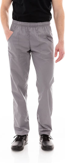 Панталон Готвачи Шеф Unisex Сив Три Джоба 612slim Grey