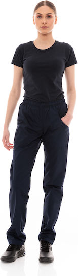 Pantaloni De Bucătar Chef Unisex Bleumarin Trei Buzunare 612slim Bleumarin