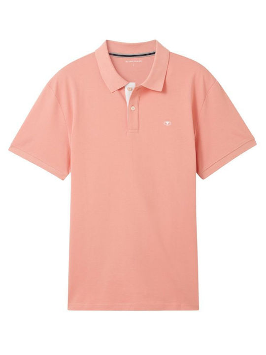 Basic Polo Bluză cu mânecă scurtă Hazy Coral Rose