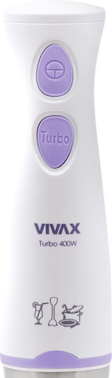 Vivax Шейкър за ръце с неръждаема стоманена пръчка 400W Бял