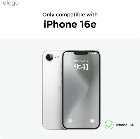 Elago Back Cover Σιλικόνης / Πλαστικό Ροζ (iPhone 16e)