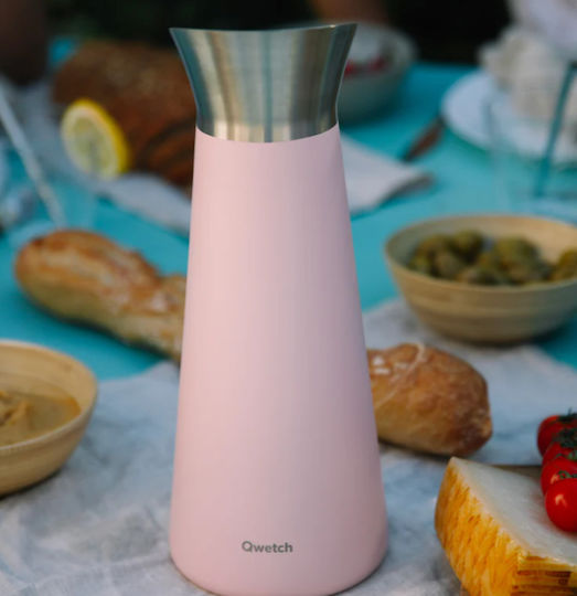Qwetch Бутилка Термос Неръждаема стомана 1lt Qwetch Pink